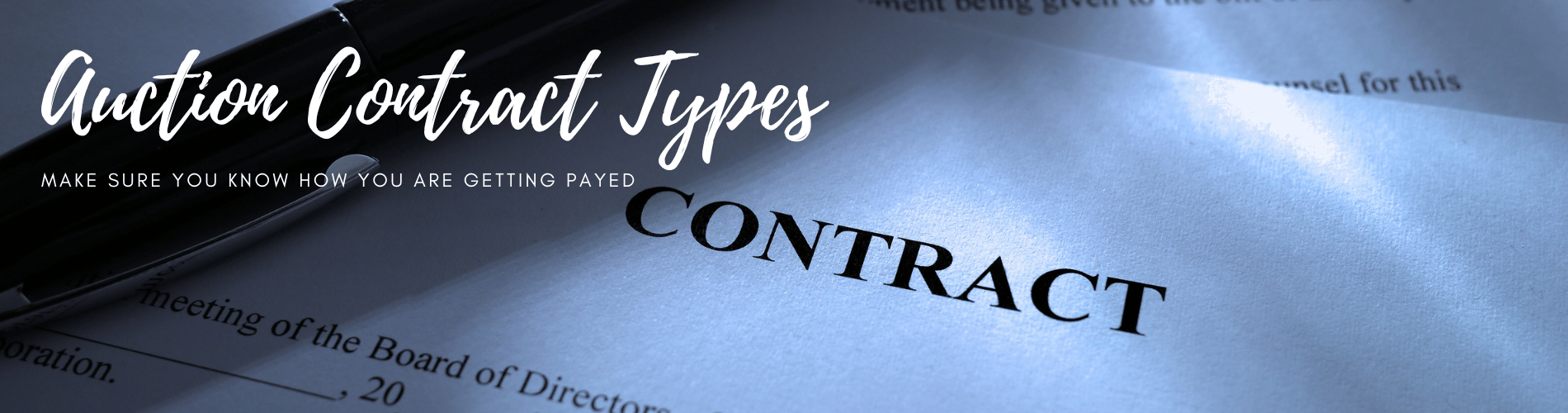 Auction Contract Types